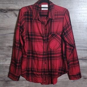 Abercrombie & Fitch Red Plaid Shirt